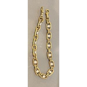 Coach Chalk/Brass Chain Strap!